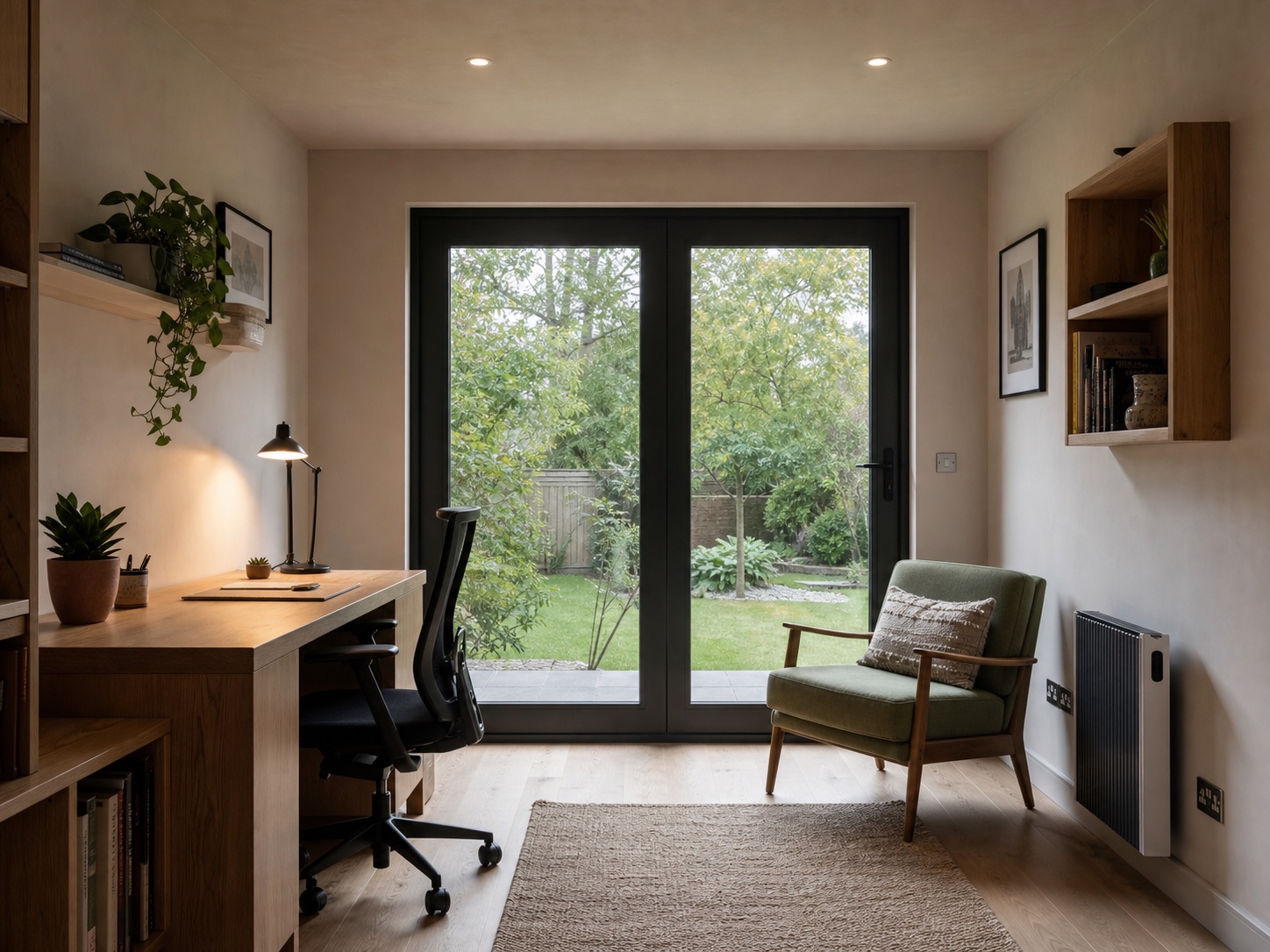 Design inspiration for a warm, insulated garden office interior