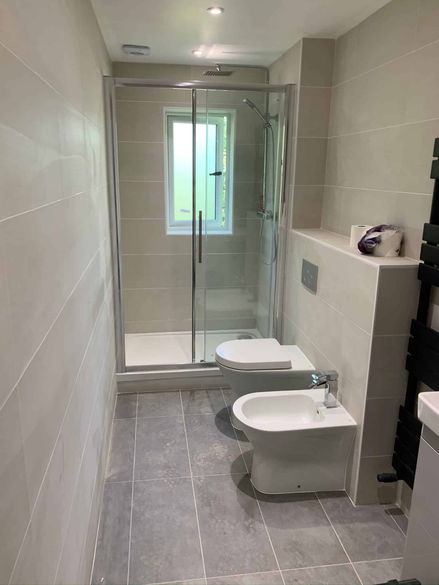 Finished bathroom refurbishment by Ciampa & Sons
